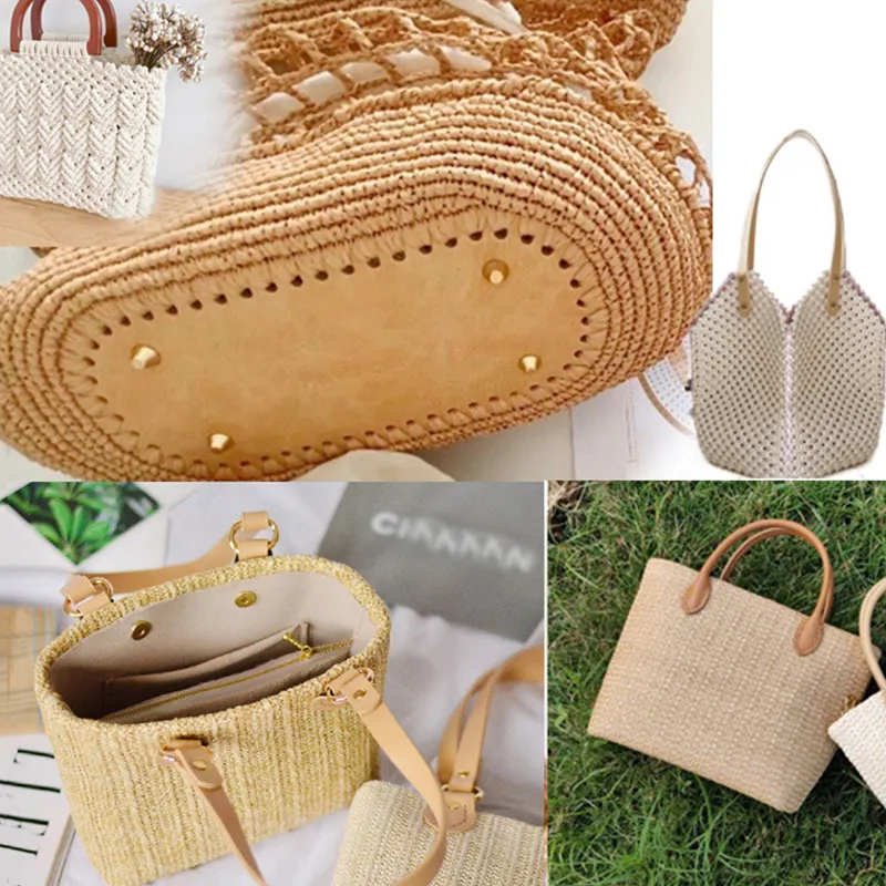 29.5*10cm Long Bottom For Knitted PU Leather Base Handmade With Holes Diy Crochet Women Shoulder Bag Accessories_voghion.com