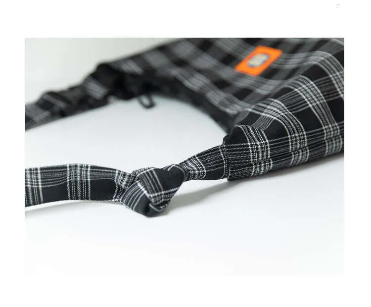 Designer stijl geruite canvas schoudertas voor dames_voghion.com
