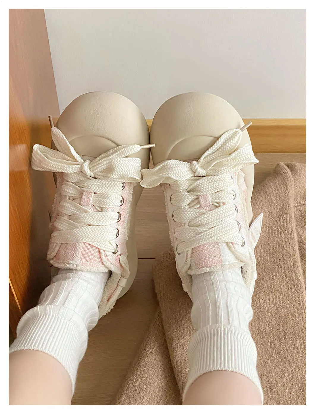Damen Freizeitsneaker Mit Dicker Schleife Und Weicher Sohle_voghion.com