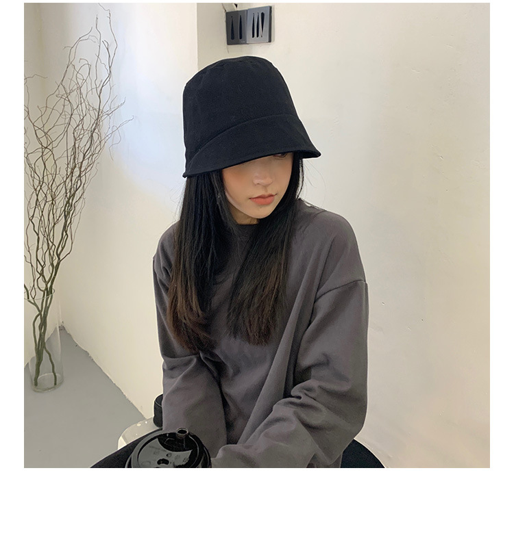 Copricapo nudo da donna del pescatore coreano che mostra il volto Piccola ciotola Cappello sottile primavera/estate Moda versatile e occidentale_voghion.com