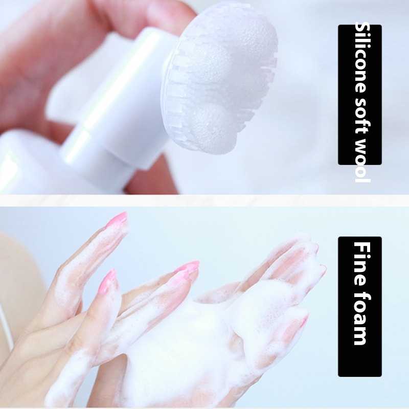 Mlundo Soft Brush Head Remover Schaum Mousse und Entfernen von Cleansing Multi Bubble Makeup_voghion.com