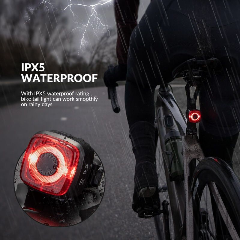 ROCKBROS Lampă de bicicletă impermeabilă IPX5 StVZO spate_voghion.com