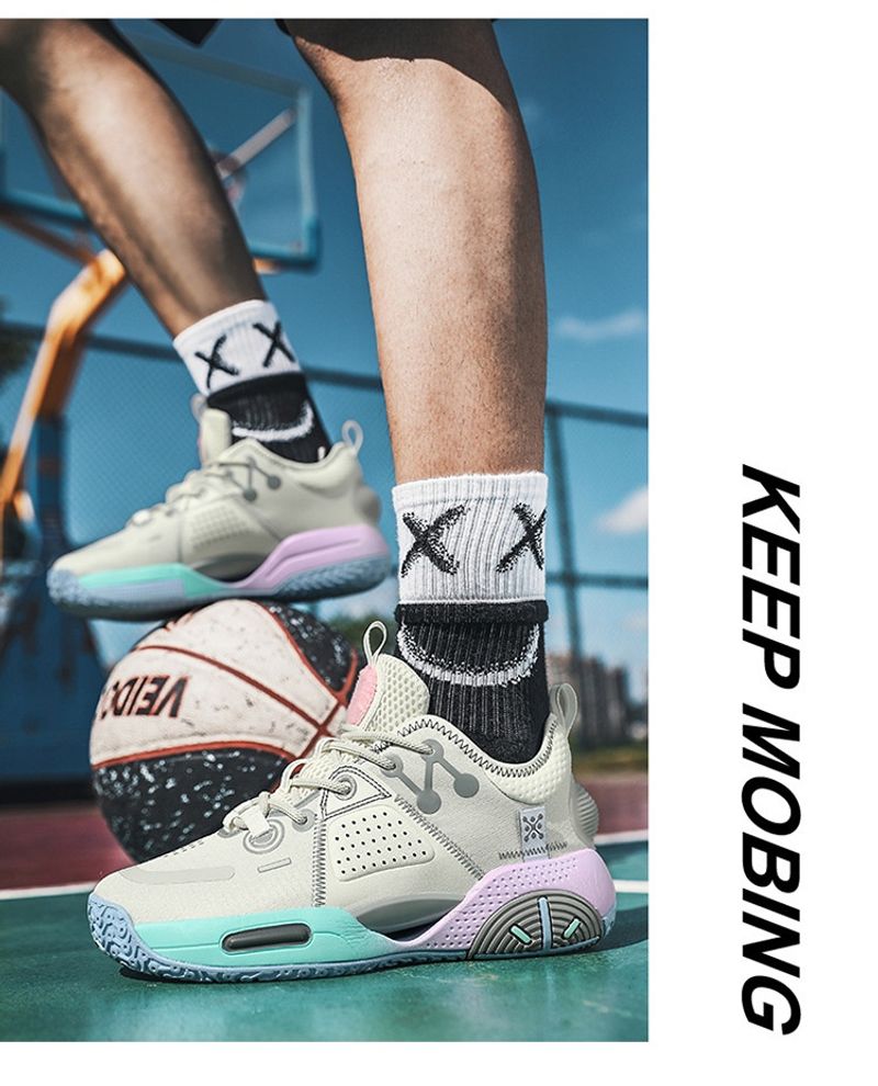 Herbst und Winter Marshmallow Hohe Qualität Männer Jugend Basketball Schuhe_voghion.com