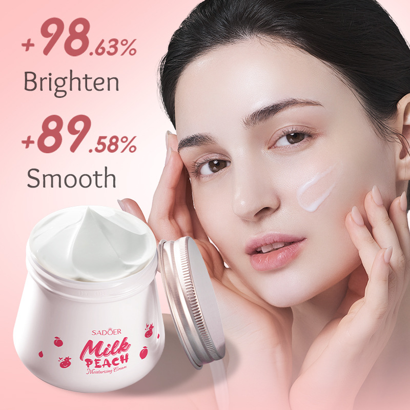 All English SADOER Milk Peach Cream Smooth, Delicate And Moisturizing Skin Face Cream_voghion.com