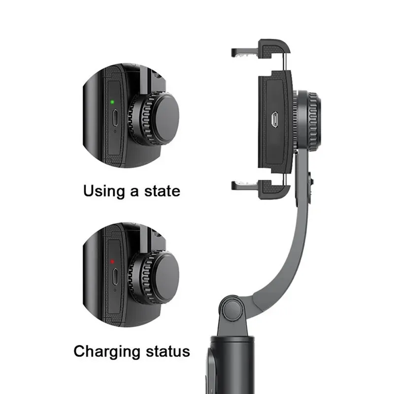 Mobile Video Anti Shaking Vlog Uniaxial Stabilizer Live Bluetooth Selfie Stick Tripod Horizontal And Vertical Shooting_voghion.com