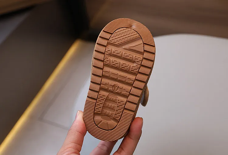 Zapatos de invierno para bebé, de felpa, cálidos y abrigados, antideslizantes, de moda, tallas 15-19, 2024_voghion.com
