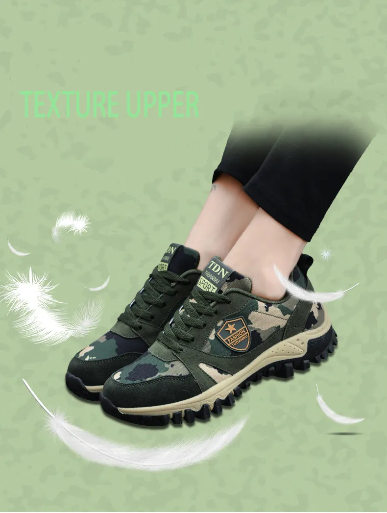 Camouflage Outdoor Running Training Shoes For Couple Athletic Wear_voghion.com