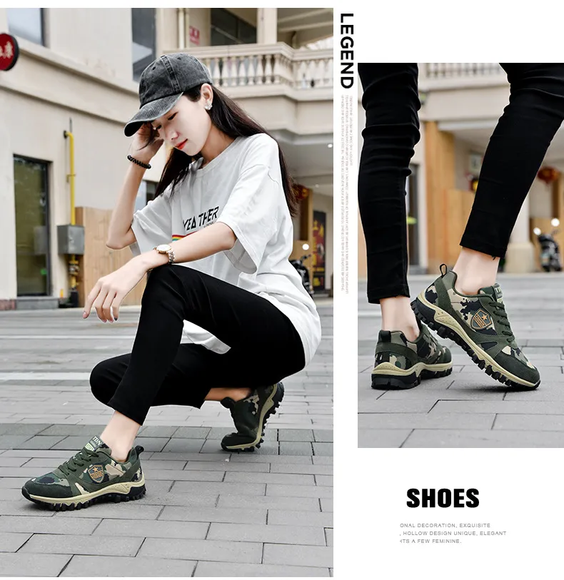 Camouflage Outdoor Running Training Shoes For Couple Athletic Wear_voghion.com
