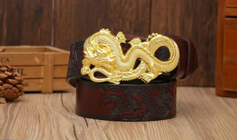 Nuovo marchio di fibbie alla moda Dargon, designer per cinture in pelle di mucca con fibbia a forma di drago in rame per uomo e donna_voghion.com