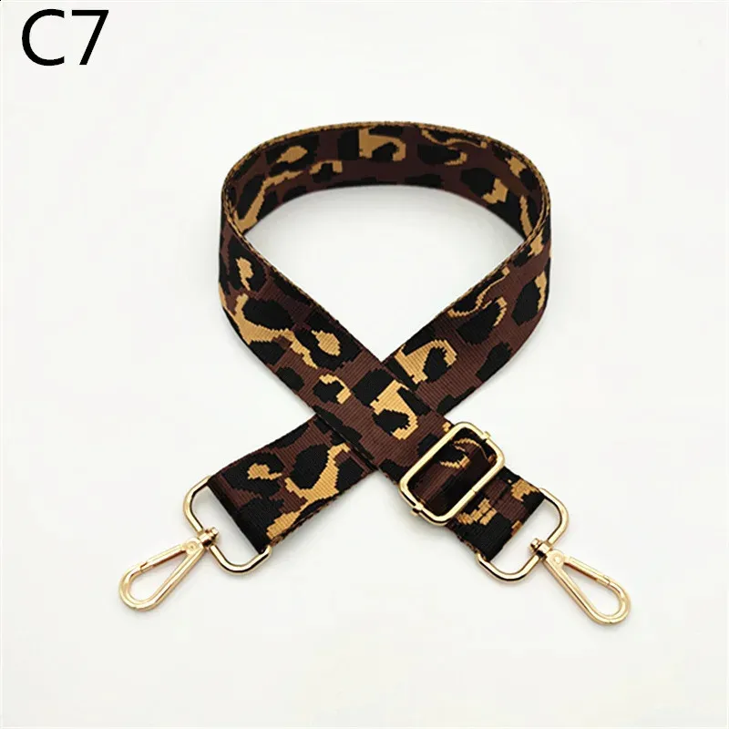 3.8cm Leopard Print Narrow Shoulder Strap Adjustable Womens Belts Replacement Bag Accessories 240805_voghion.com