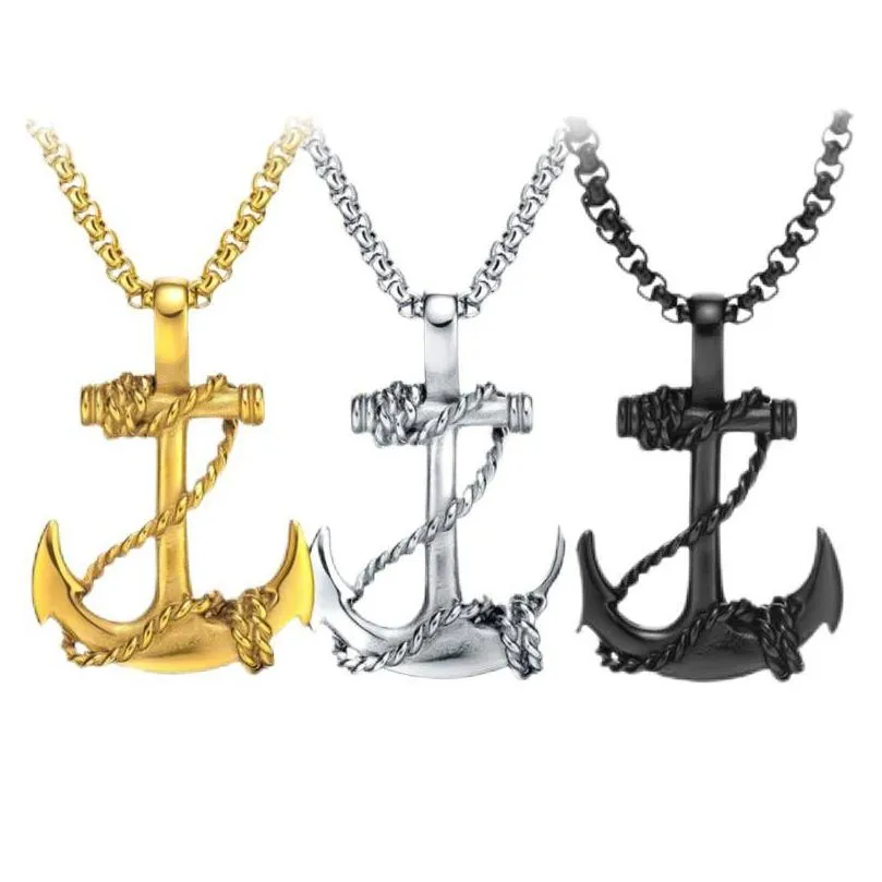 Anker Kettenanhänger Vintage Maritimes Design Für Damen Und Herren_voghion.com