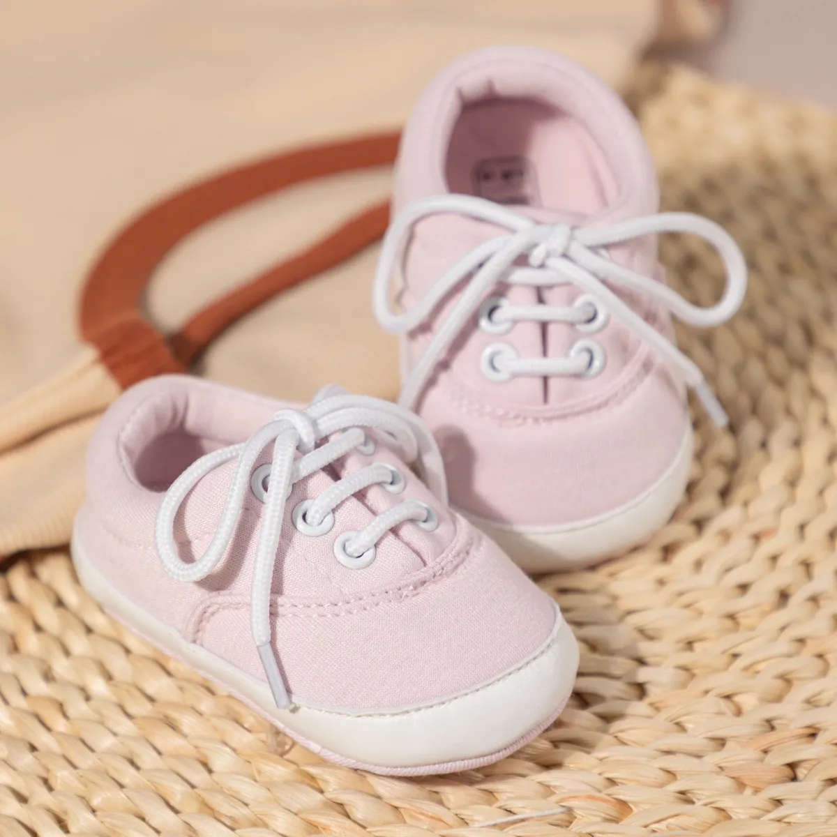 Happysteps Babyschuhe für Kleinkinder, Jungen und Mädchen, Canvas, Turnschuhe, Neugeborene, Schnürschuhe, rutschfest, Sportschuhe, Lauflernschuhe_voghion.com