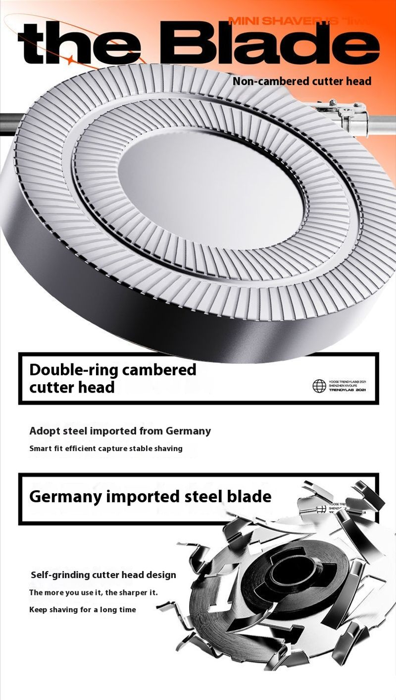 2024 new electric shaver, portable mini dual head, water washed small steel cannon shaver_voghion.com