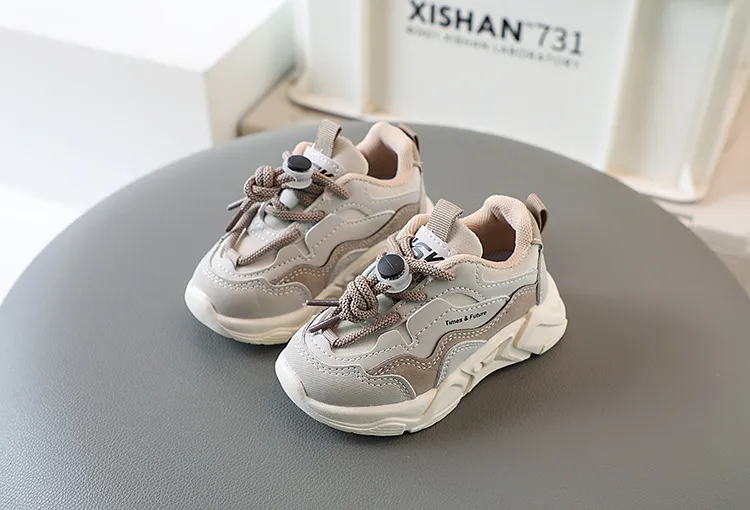 Zapatillas deportivas para niños pequeños 2025, informales, de malla y cuero, para correr en la escuela, de 1 a 6 años_voghion.com