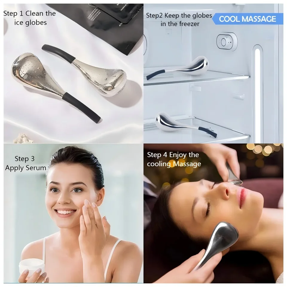 Eis-gesichtsmassagekugeln Für Die Hautpflege Kühlender Roller_voghion.com