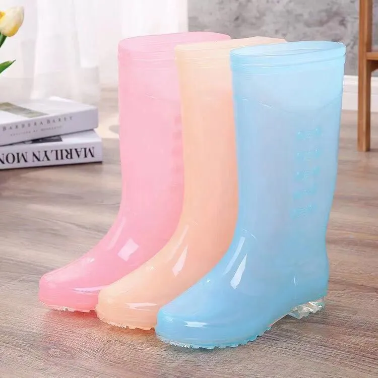 Women's Mid Calf Rain Boots Outdoor Work Rubber Booties Short Waterproof Garden Women Anti-slip Water Shoes_voghion.com