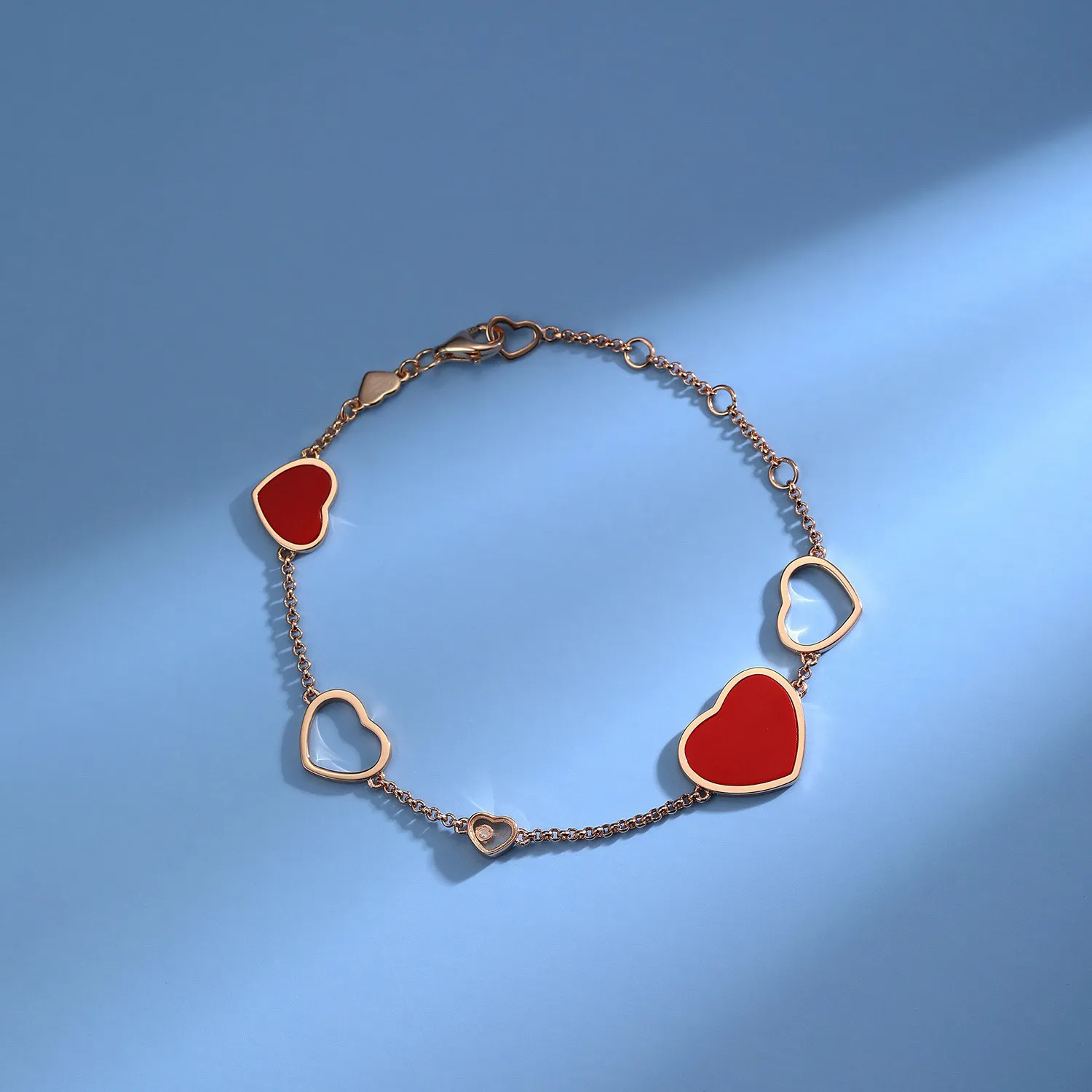 Red Chalcedony High Quality For Women Anniversary Gifts Rose Gold Exquisite Sterling Sier Jewelry Fashion Bracelet_voghion.com