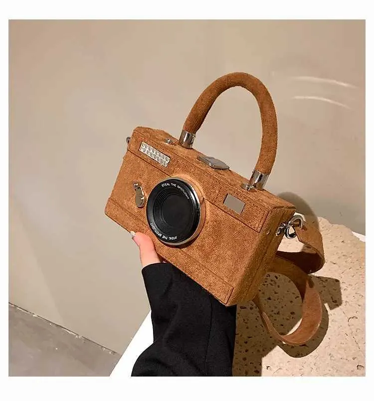 2023 Nuove donne personalizzate moda forma di macchina fotografica pochette da donna casual mini crossbody piccola borsa a tracolla borsa C241103_voghion.com