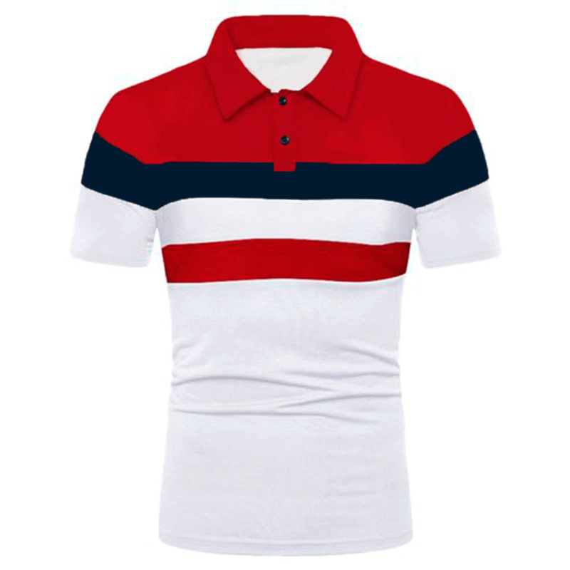 New Summer Mens Brand Polo Plus Size T Shirts Stritching Shorts Sleeve Turn-down Collar Business Tee Shirt 8XL_voghion.com