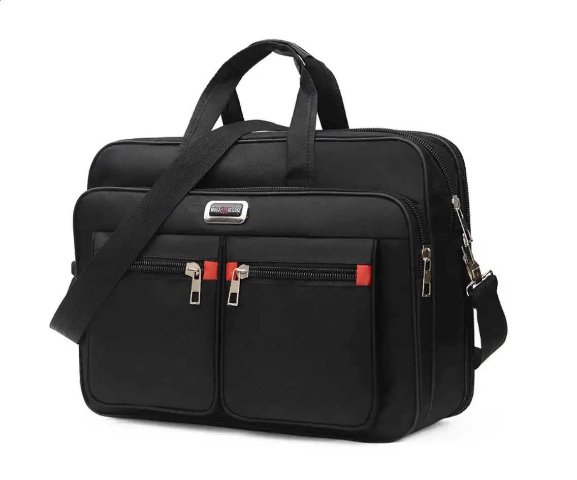 Arrivées Hommes Porte-documents Sac pour ordinateur portable Sac à main horizontal Affaires Bureau Épaule Sacs à bandoulière Messenger Bolsa 240822_voghion.com