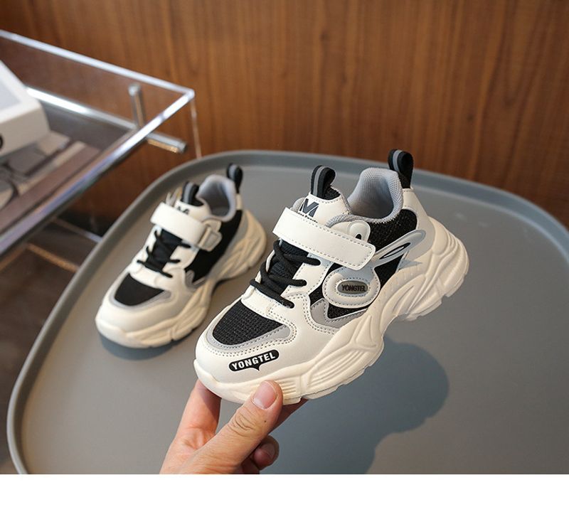 Casual shoes children in spring and autumn, new styles for girls, boys' mesh, 2024 sports shoes, mid size, soft soled,_voghion.com