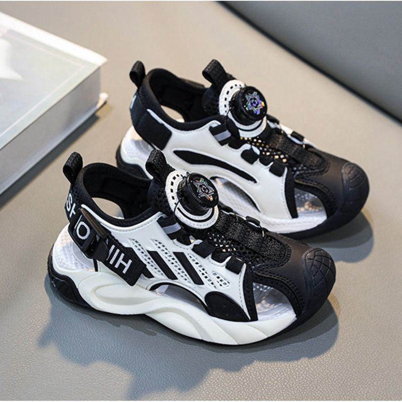 Boys' 2024 summer new children's sports sandals boys non-slip beach shoes_voghion.com