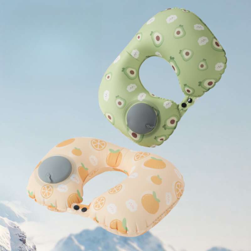 Inflatable U-shaped Travel, Portable Cooling Sensation, Office Nap Inflatable, Protective Pillow, Travel Three Treasures_voghion.com