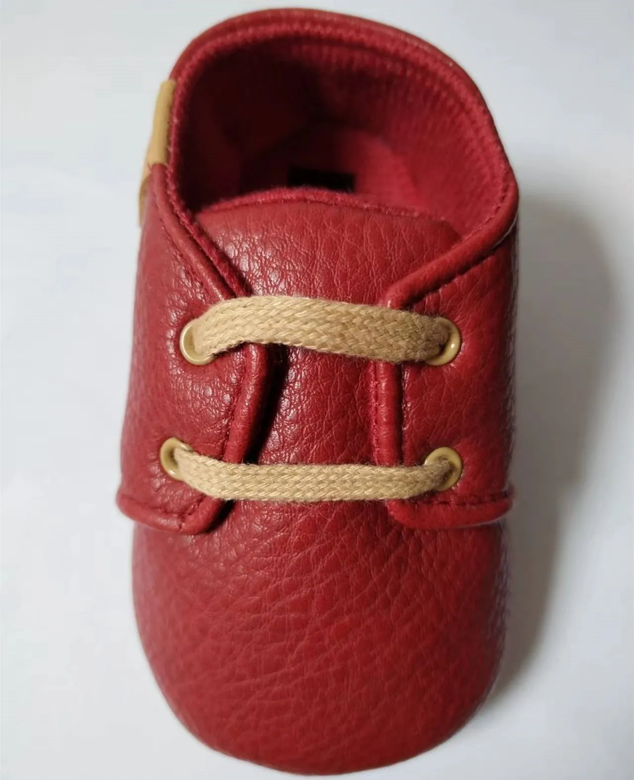 Infant First Walkers Leather Sneakers With Anti-slip Rubber Sole_voghion.com