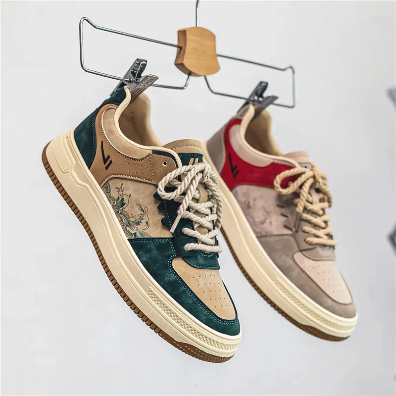 Original Mens Tennis Fashion Casual Men Gym Footwear Platform Cozy Skate Shoes In 250310_voghion.com