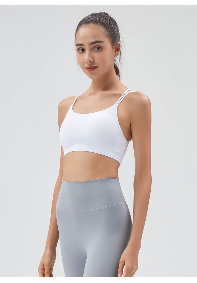 Zomerrugzak sportbeha met een mooie rug voor vrouwen, schokabsorberende medium hoge sterkte Fiess beha, elastisch_voghion.com