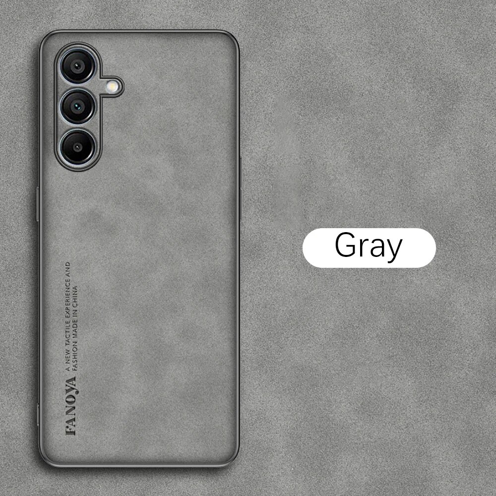 Samsang Custodia in pelle di pecora Fundas per Samsung Galaxy A15 A05s A05 4G A25 A35 A55 5G Copertura protettiva per obiettivo completo_voghion.com