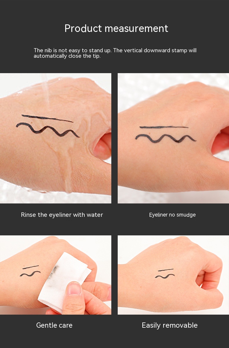 QIC makeup double head triangle wing seal eyeliner pen non smudging waterproof sweatproof Vietnam_voghion.com
