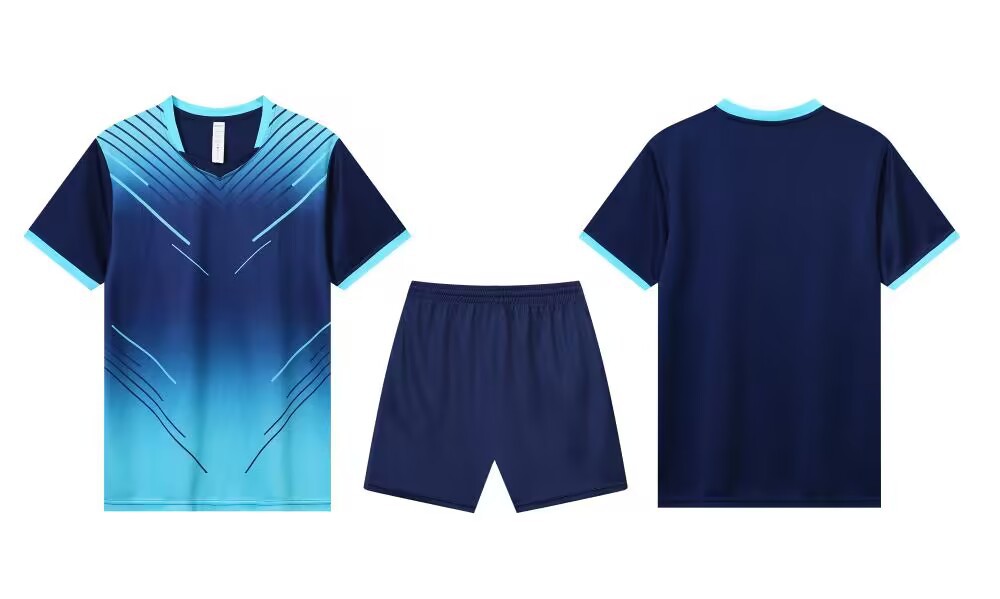 Bedrukte wedstrijdtraining de Speed Student Games, korte mouwen kindervoetbalshirt set voor heren_voghion.com