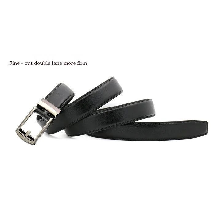New Hot Selling Belt for Men's Imitation Needle Buckle Automatic Buckle Belt Size Three Good Leather Cowhide Belt_voghion.com