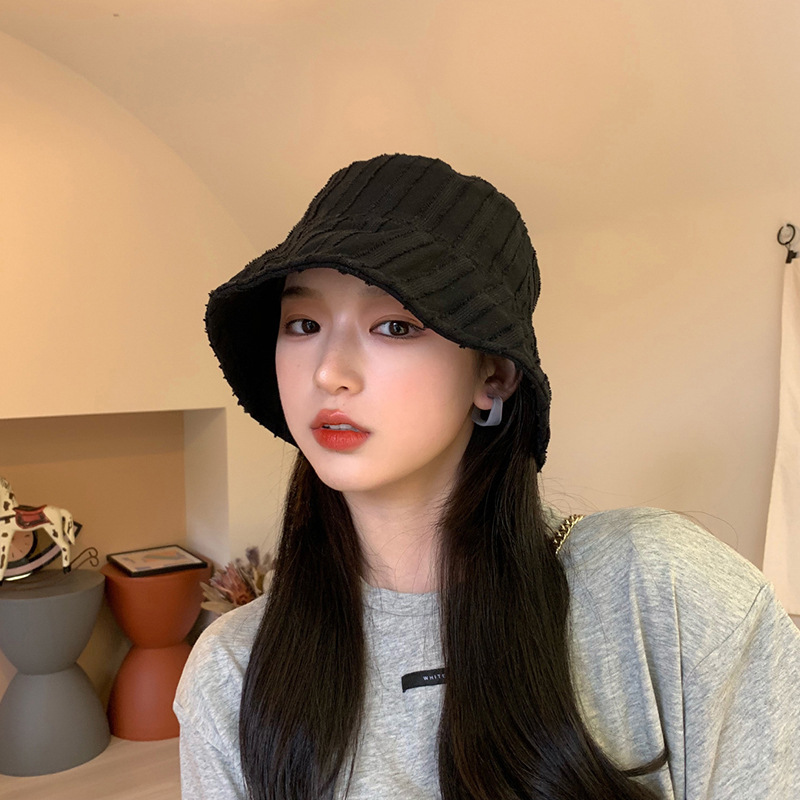 Instagram style Korean version versatile fisherman for women in spring and summer, thin shading soft girl bucket hat,_voghion.com
