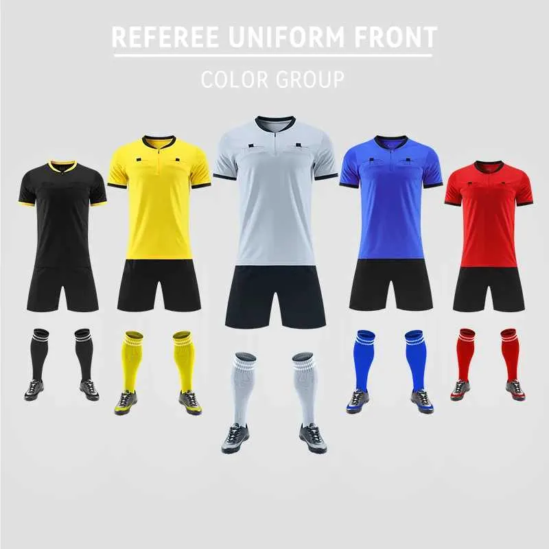 Soccer Uniform Football Custom Referee Jersey Club Shirt Kit Teamwear For Men Kids Small SizeW241020_voghion.com