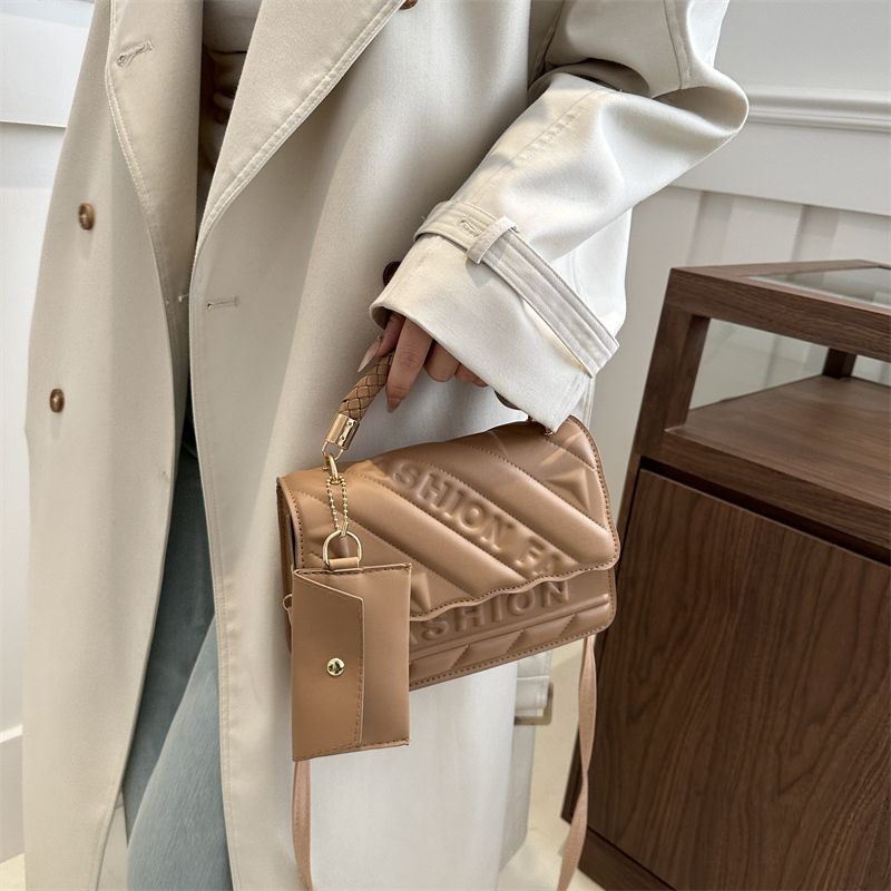 Geanta de dama din piele PU, culoare solida, stil clasic, cu capac_voghion.com