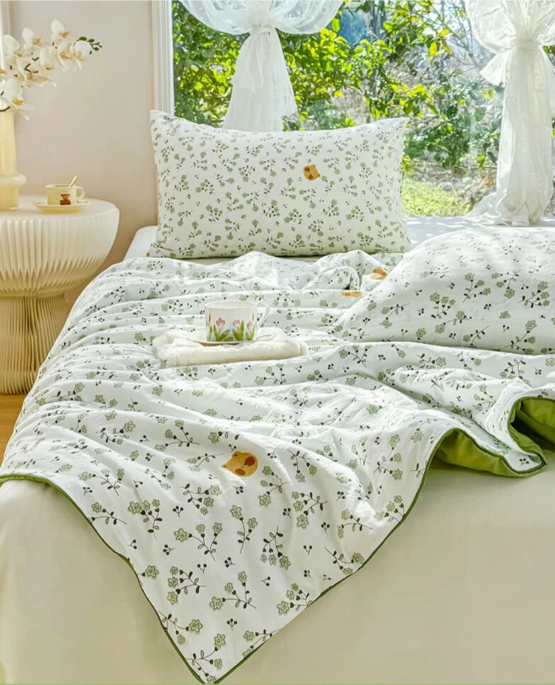 Instagram Wind Cool Class A Maternal and Infant Grade Summer Sheet Two person Air Conditioning Dormitory Cover Gift_voghion.com
