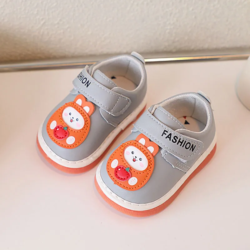 Baby Newborn Casual Squeaky Toddler Soft Bottom First Walking Kidsnest Children's Sneakers Rabbit Cartoon Kids Shoes_desvips.com