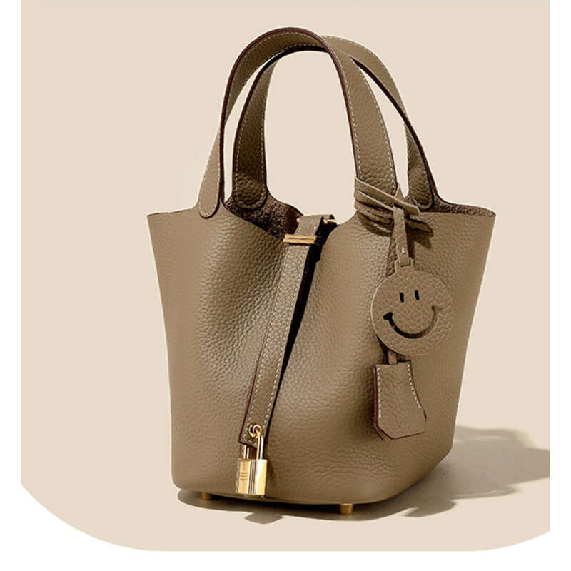 2025 Kopfpapier Gemüsekorb Echtes Leder Damentasche High-End-Handtasche_voghion.com