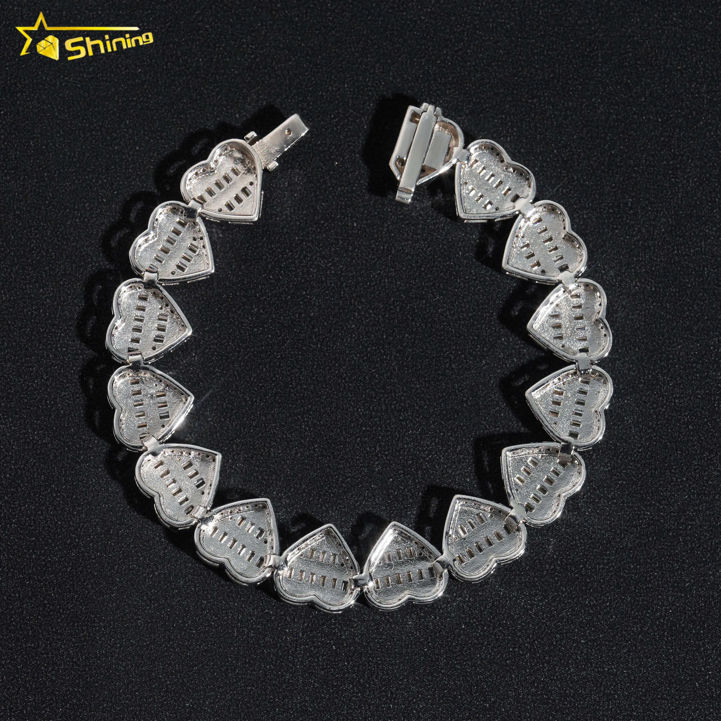 Vendita diretta in fabbrica di gioielli in argento sterling con catena a maglie cubane VVS Moissanite Hip Hop Cha_voghion.com