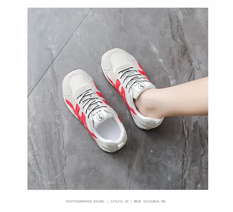 Chaussures de mode décontractées pour femmes, double maille respirante, style sport et extérieur, niche tendance_voghion.com