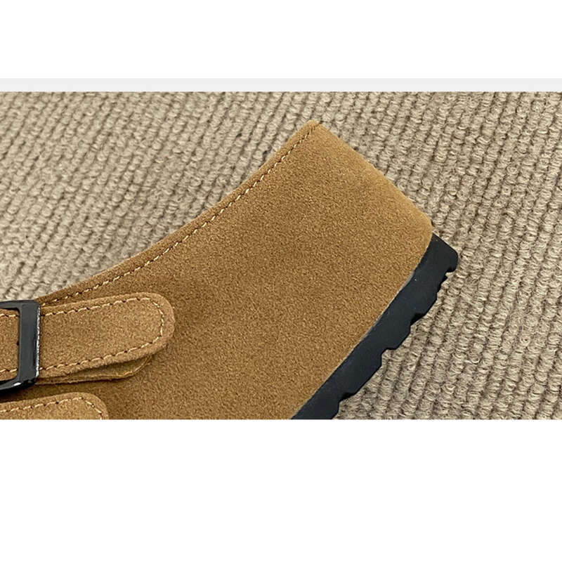 Women's Mary Jane Burkon Toe, Half Slip, Versatile, Single Toe Loafers_voghion.com