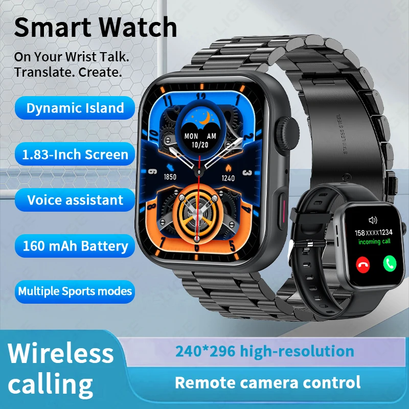 Smartwatch Mit Bluetooth-telefonie Und Herzfrequenzmesser Sport_voghion.com