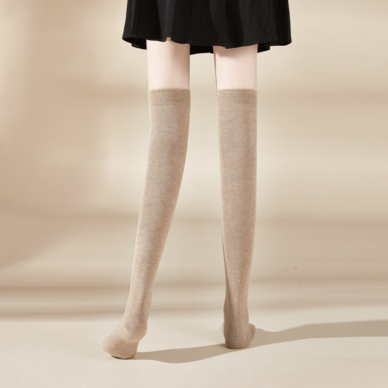 5pcs Calcetines sobre la rodilla Calcetines Maillard Tubo largo de mujer Presión Tubo alto Otoño e invierno Calcetines negros hasta el muslo Calcetines largos de mujer Zhuji_voghion.com