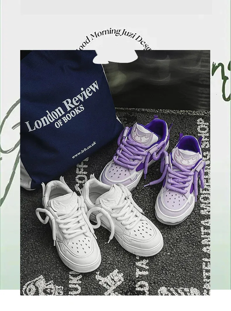 Fashion Purple Mens Skateboard Streetwear Spring Low Top Board Sneakers Man Unisex Trend Shoes Basket Homme 240704_voghion.com