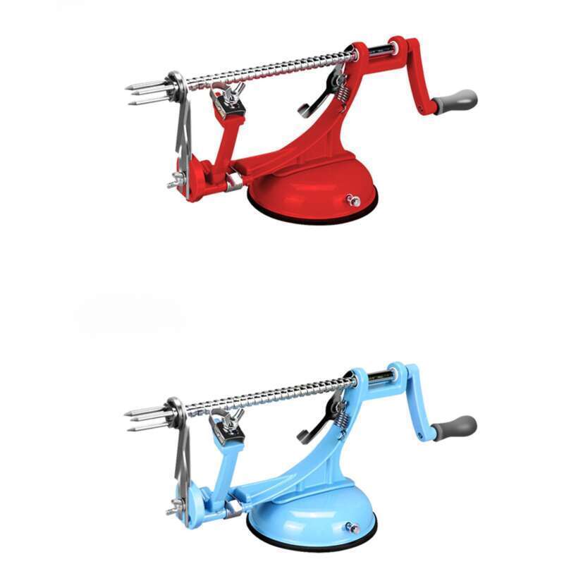 Mașină de rulat cartofi prăjiți, cuțit de uz casnic multifuncțional automat cu manivelă, curățător de păr, curățător de păr King Gold_voghion.com