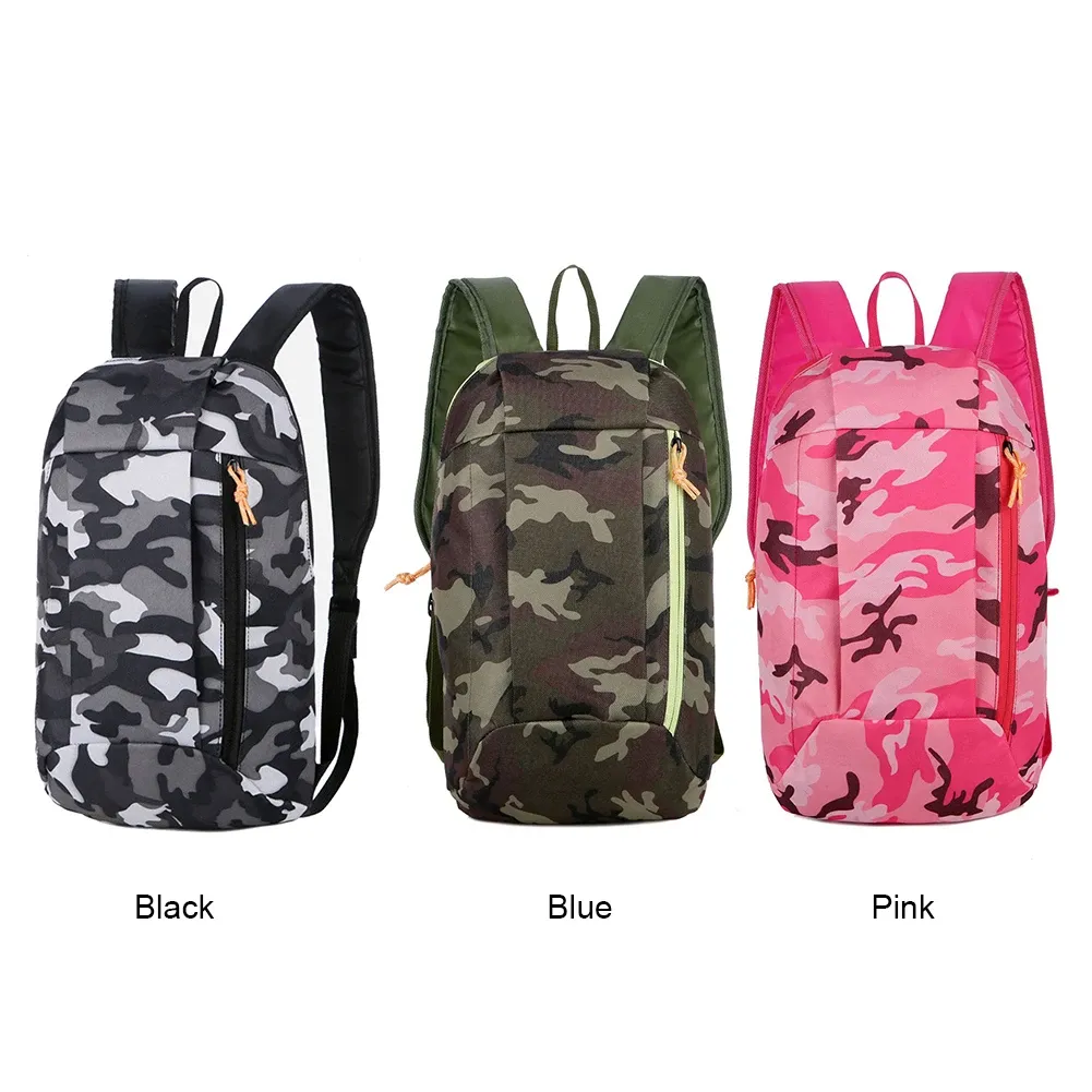 Outdoor Sports Lightweight Camouflage Backpack Travel Bag Zipper Adjustable Belt Camping Mountaineering Men Ladie_voghion.com