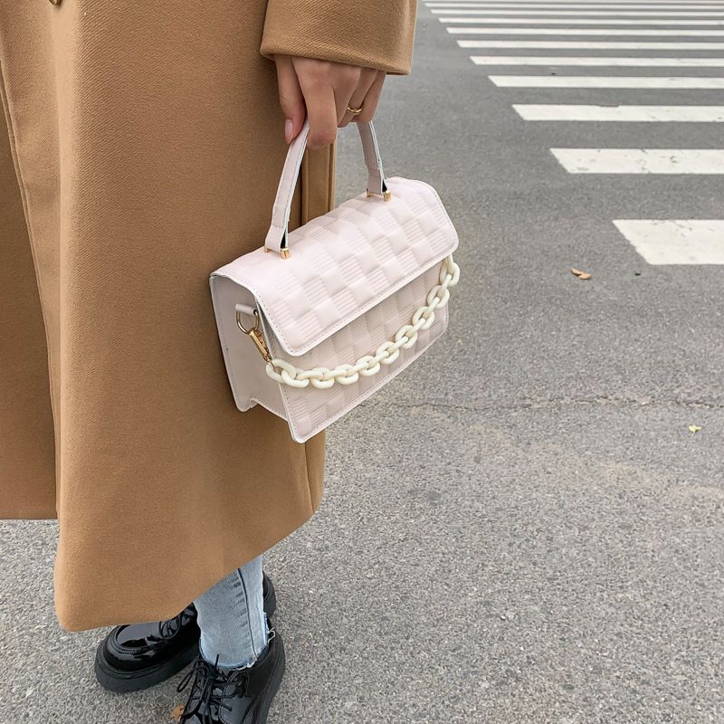Texturierte Handtasche im Westernstil für Frauen 2022 neue trendige Kette Mode Schulter koreanische Version einfache_voghion.com