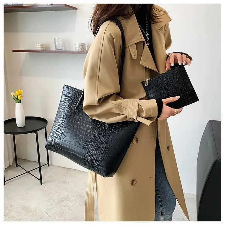 Große Umhängetasche aus PU-Leder für Frauen, Trend-Designer, Damenmode, Handtaschen, Geldbörsen sC241108_voghion.com